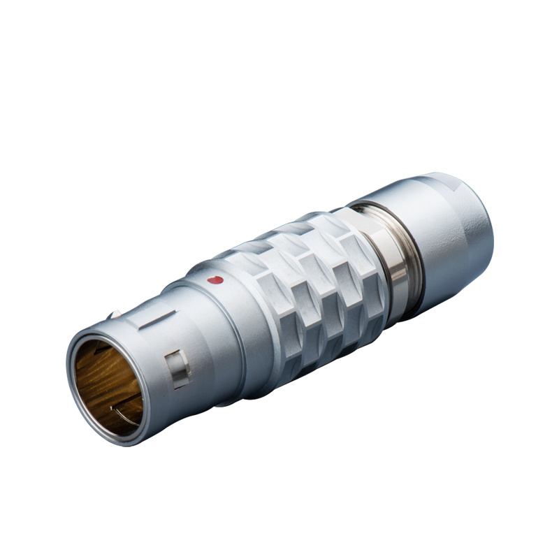 Precision connector TGG.3B Straight plug, key(G), cable collet