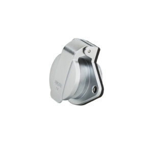 WS series 2-hole flange receptacle with cap WS-ZG