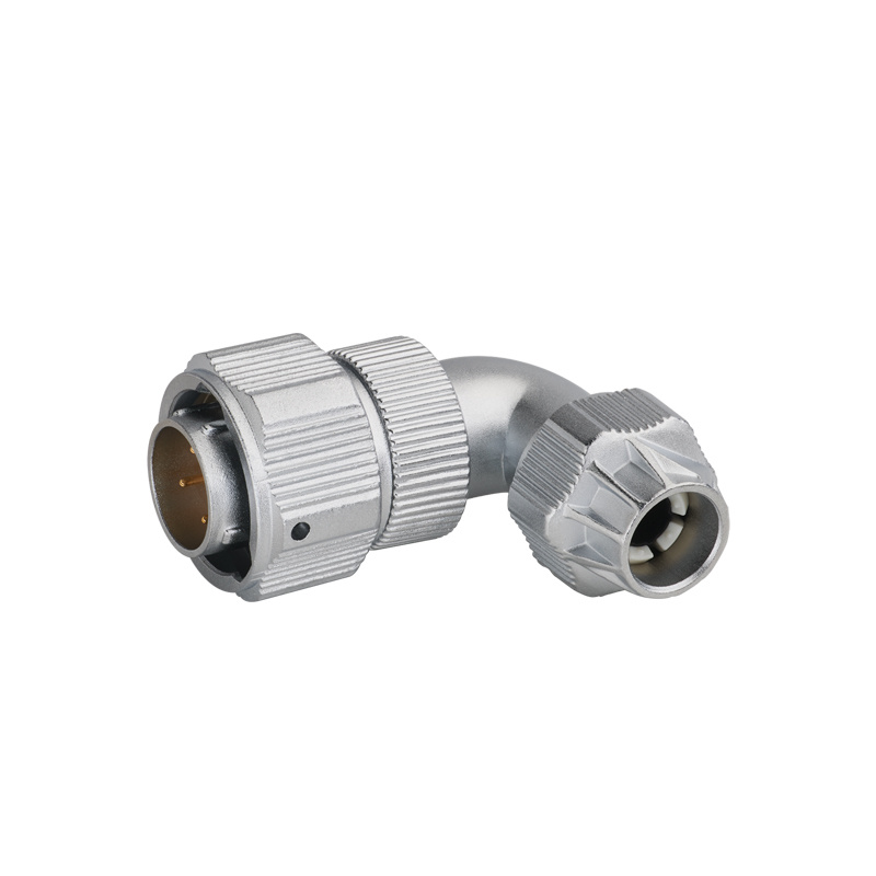 WY series Plug with angled back shell and metal clamping-nut TU IP66