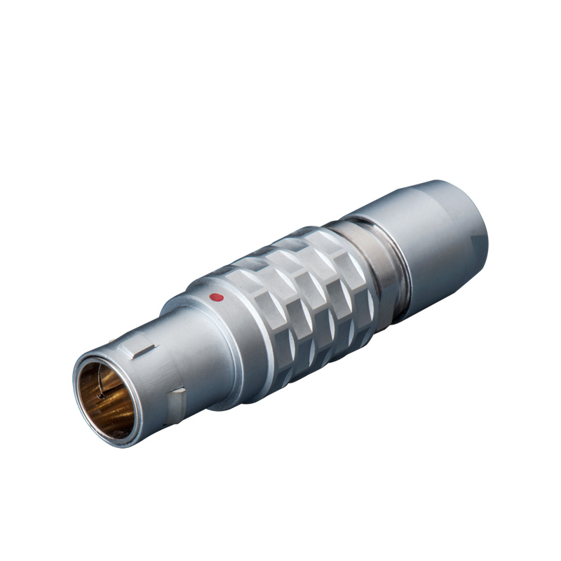 Precision connector TGG.1B Straight plug, key(G), cable collet