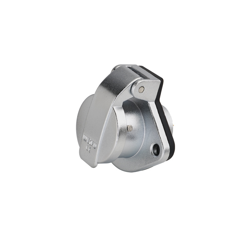 WY series 2-hole flange panel receptacle with cap ZG IP67(capIP44)