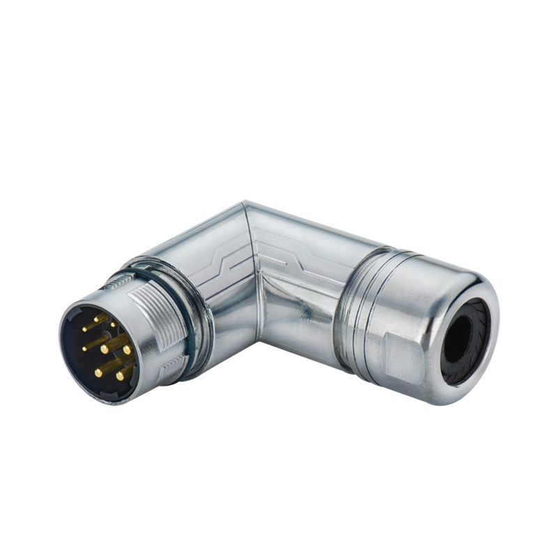 M23X Series Male contact angled cable connector M23XDJ TL