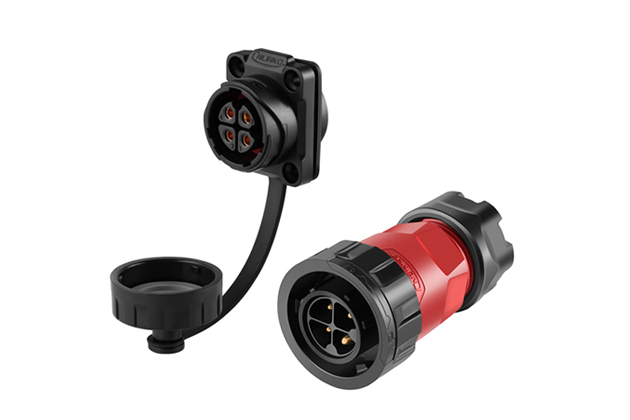 CNLINKO YM-20-4 pin plastic circular four-hole waterproof aviation plug connector
