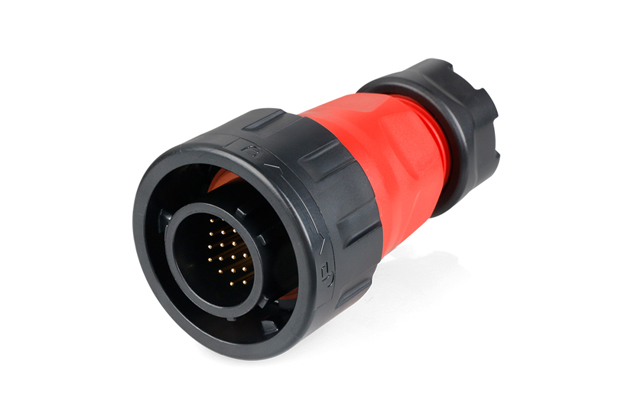 CNLINKO YM-24-24 pin plastic circular four-hole waterproof aviation plug signal connector