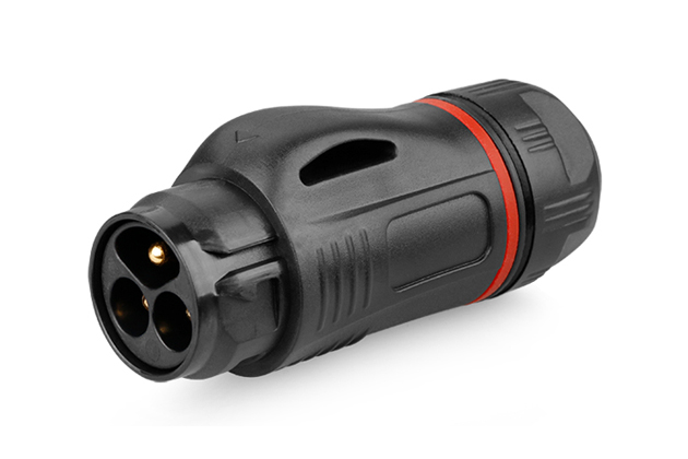 CNLINKO BD-24-3 pin plastic round four-hole waterproof aviation plug connector