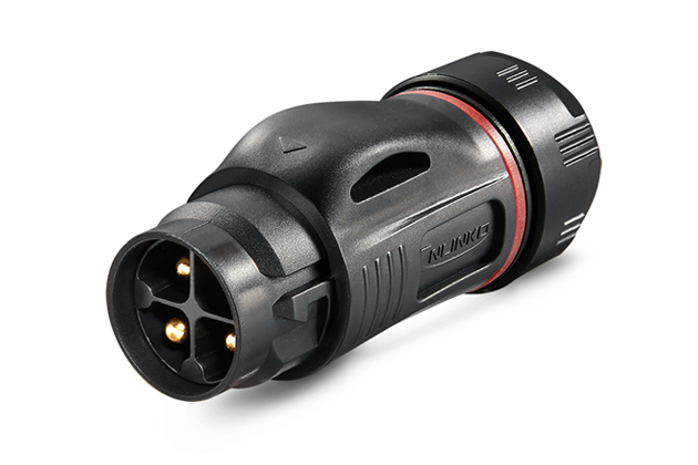 CNLINKO BD-24-4 pin plastic round four-hole waterproof aviation plug socket connector