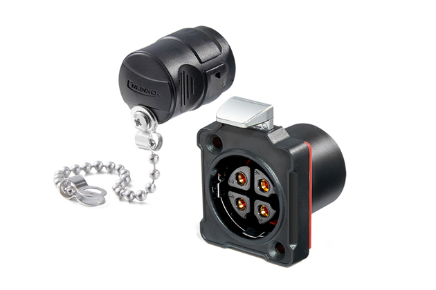 CNLINKO BD-24-4 pin plastic round four-hole waterproof aviation plug socket connector - 图片 3