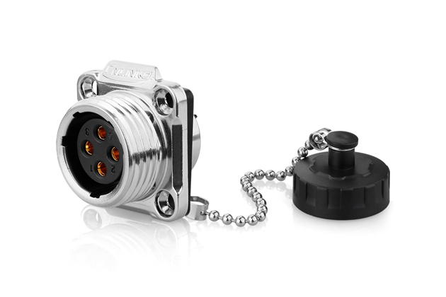 CNLINKO YW-20-4 pin metal circular four-hole waterproof aviation plug connector - 图片 3