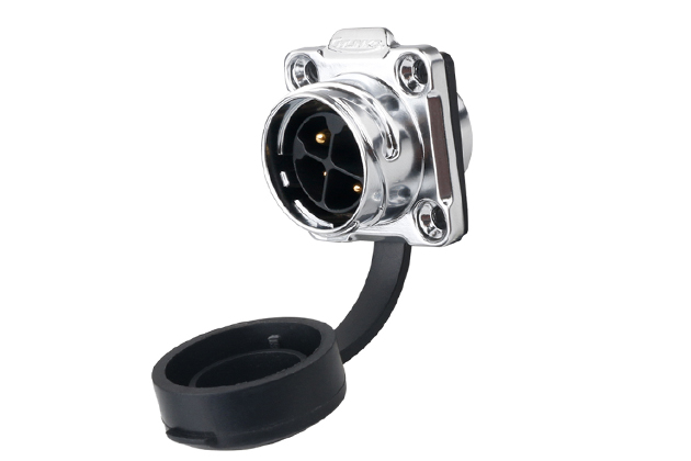 CNLINKO DH-20-4 pin circular four-hole waterproof aviation plug connector with grille - 图片 4