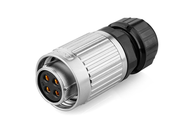 CNLINKO YW-20-4 pin metal circular four-hole waterproof aviation plug connector - 图片 4