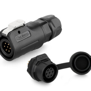 CNLINKO LP-12-7 pin plastic circular four-hole waterproof aviation plug connector