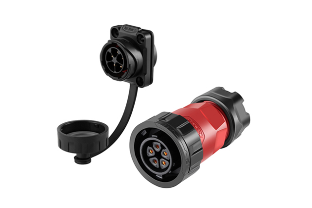 CNLINKO YM-20-5 pin plastic circular four-hole waterproof aviation plug connector - 图片 5