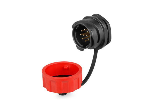 CNLINKO YM-24-10 pin plastic circular single hole waterproof aviation plug connector - 图片 5