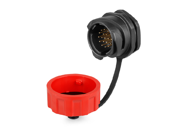 CNLINKO YM-24-19 pin plastic circular single hole waterproof aviation plug connector - 图片 5