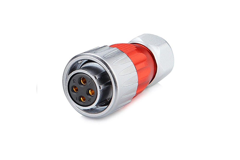 CNLINKO DH-20-4 pin circular four-hole waterproof aviation plug connector with grille - 图片 5